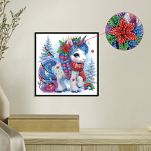 Load image into Gallery viewer, Diamond Painting - Partial Special Shaped - Cute Christmas unicorn (30*30CM)
