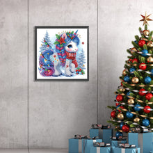 Load image into Gallery viewer, Diamond Painting - Partial Special Shaped - Cute Christmas unicorn (30*30CM)
