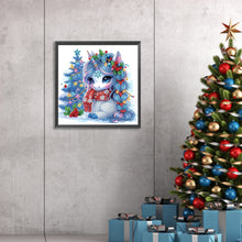 Load image into Gallery viewer, Diamond Painting - Partial Special Shaped - Cute Christmas unicorn (30*30CM)

