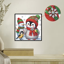 Load image into Gallery viewer, Diamond Painting - Partial Special Shaped - Cute Christmas penguin (30*30CM)
