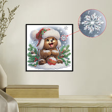 Load image into Gallery viewer, Diamond Painting - Partial Special Shaped - Cute Christmas bear (30*30CM)
