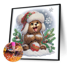 Load image into Gallery viewer, Diamond Painting - Partial Special Shaped - Cute Christmas bear (30*30CM)

