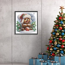 Load image into Gallery viewer, Diamond Painting - Partial Special Shaped - Cute Christmas bear (30*30CM)
