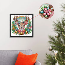 Load image into Gallery viewer, Diamond Painting - Partial Special Shaped - Cute Christmas deer (30*30CM)
