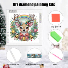 Load image into Gallery viewer, Diamond Painting - Partial Special Shaped - Cute Christmas deer (30*30CM)
