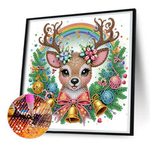 Load image into Gallery viewer, Diamond Painting - Partial Special Shaped - Cute Christmas deer (30*30CM)
