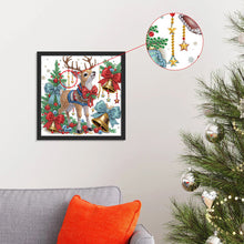 Load image into Gallery viewer, Diamond Painting - Partial Special Shaped - Cute Christmas deer (30*30CM)
