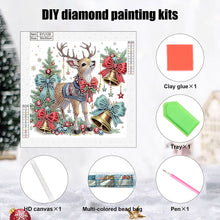 Load image into Gallery viewer, Diamond Painting - Partial Special Shaped - Cute Christmas deer (30*30CM)
