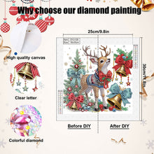 Load image into Gallery viewer, Diamond Painting - Partial Special Shaped - Cute Christmas deer (30*30CM)

