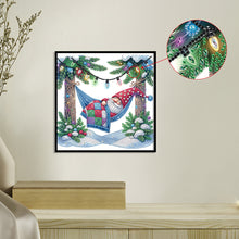 Load image into Gallery viewer, Diamond Painting - Partial Special Shaped - Christmas gnomes (30*30CM)
