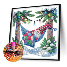 Load image into Gallery viewer, Diamond Painting - Partial Special Shaped - Christmas gnomes (30*30CM)
