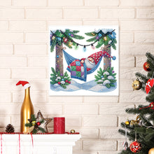 Load image into Gallery viewer, Diamond Painting - Partial Special Shaped - Christmas gnomes (30*30CM)
