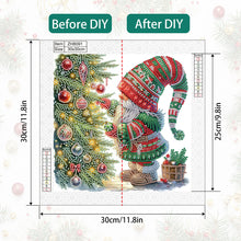 Load image into Gallery viewer, Diamond Painting - Partial Special Shaped - Christmas gnomes (30*30CM)
