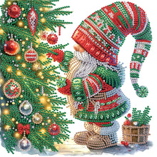 Load image into Gallery viewer, Diamond Painting - Partial Special Shaped - Christmas gnomes (30*30CM)
