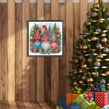 Load image into Gallery viewer, Diamond Painting - Partial Special Shaped - Christmas gnomes (30*30CM)
