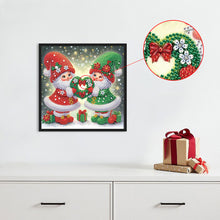 Load image into Gallery viewer, Diamond Painting - Partial Special Shaped - Christmas gnomes (30*30CM)
