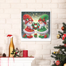 Load image into Gallery viewer, Diamond Painting - Partial Special Shaped - Christmas gnomes (30*30CM)
