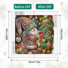 Load image into Gallery viewer, Diamond Painting - Partial Special Shaped - Christmas gnomes (30*30CM)
