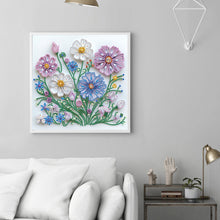 Load image into Gallery viewer, Diamond Painting - Partial Special Shaped - Quilling paper flower (30*30CM)
