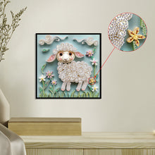 Load image into Gallery viewer, Diamond Painting - Partial Special Shaped - Quilling paper sheep (30*30CM)
