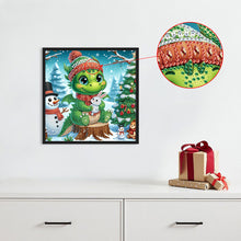 Load image into Gallery viewer, Diamond Painting - Partial Special Shaped - Christmas pterosaur (30*30CM)

