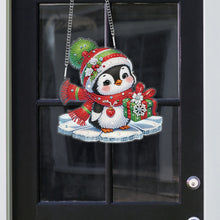 Load image into Gallery viewer, Christmas Penguin Acrylic Special Shape 5D DIY Diamond Painting Dots Pendant
