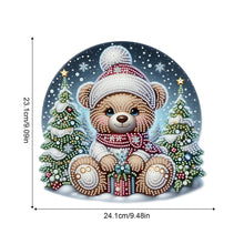 Load image into Gallery viewer, Christmas Bear Acrylic Special Shape 5D DIY Diamond Painting Dots Pendant
