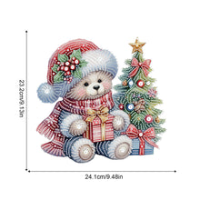 Load image into Gallery viewer, Christmas Bear Acrylic Special Shape 5D DIY Diamond Painting Dots Pendant
