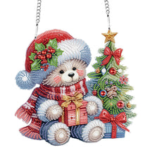 Load image into Gallery viewer, Christmas Bear Acrylic Special Shape 5D DIY Diamond Painting Dots Pendant
