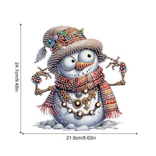 Load image into Gallery viewer, Christmas Snowman Acrylic Special Shape 5D DIY Diamond Painting Dots Pendant
