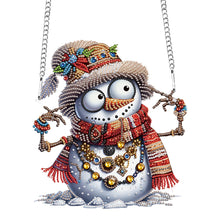 Load image into Gallery viewer, Christmas Snowman Acrylic Special Shape 5D DIY Diamond Painting Dots Pendant
