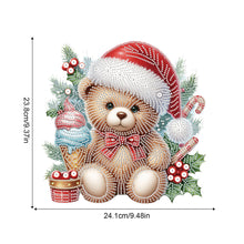 Load image into Gallery viewer, Christmas Bear Acrylic Special Shape 5D DIY Diamond Painting Dots Pendant
