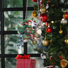 Load image into Gallery viewer, Christmas Elf Deer Acrylic Special Shape 5D DIY Diamond Painting Dots Pendant
