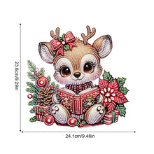 Load image into Gallery viewer, Christmas Deer Acrylic Special Shape 5D DIY Diamond Painting Dots Pendant
