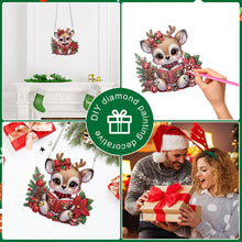 Load image into Gallery viewer, Christmas Deer Acrylic Special Shape 5D DIY Diamond Painting Dots Pendant

