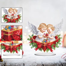 Load image into Gallery viewer, Christmas Angel Diamond Painting Tabletop Ornaments Kit Bedroom Table Decor
