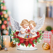 Load image into Gallery viewer, Christmas Angel Diamond Painting Tabletop Ornaments Kit Bedroom Table Decor

