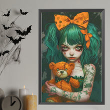 Load image into Gallery viewer, AB Diamond Painting - Full Round - Teddy bear and girl (40*60CM)

