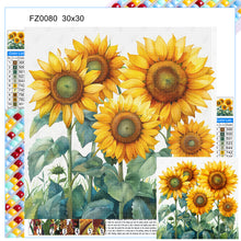 Load image into Gallery viewer, Diamond Painting - Full Square - Sunflower (30*30CM)
