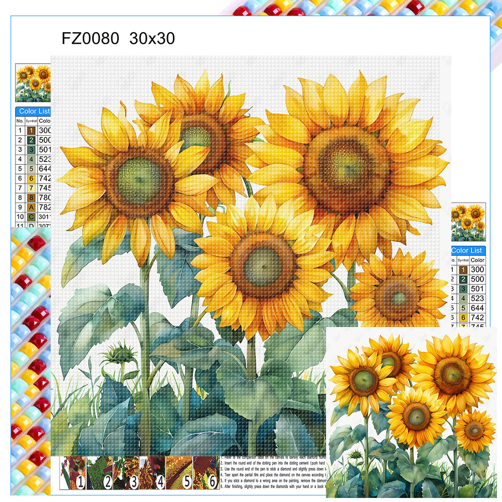 Diamond Painting - Full Square - Sunflower (30*30CM)