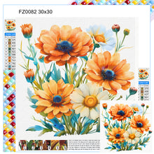 Load image into Gallery viewer, Diamond Painting - Full Square - Orange daisy (30*30CM)
