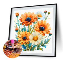 Load image into Gallery viewer, Diamond Painting - Full Square - Orange daisy (30*30CM)
