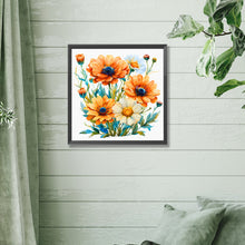 Load image into Gallery viewer, Diamond Painting - Full Square - Orange daisy (30*30CM)
