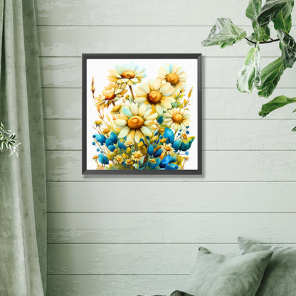 Diamond Painting - Full Square - Light yellow daisy (30*30CM)