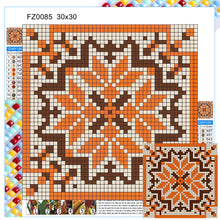 Load image into Gallery viewer, Diamond Painting - Full Square - Orange mosaic (30*30CM)
