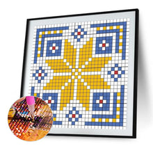 Load image into Gallery viewer, Diamond Painting - Full Square - Blue and yellow mosaic (30*30CM)
