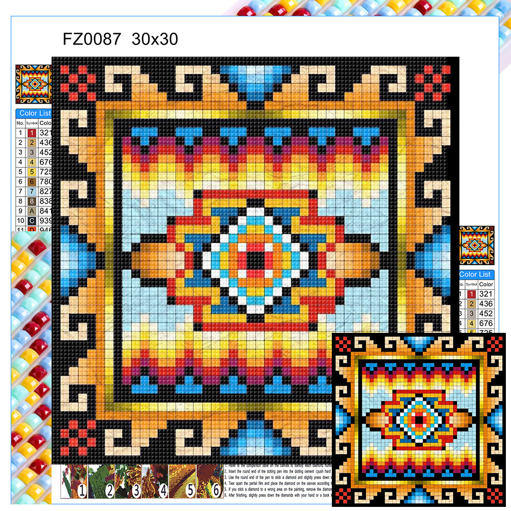 Diamond Painting - Full Square - Traditional eye mosaic (30*30CM)