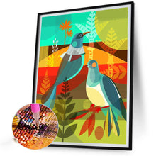 Load image into Gallery viewer, Diamond Painting - Full Square - Geometric double dove (30*40CM)
