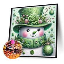 Load image into Gallery viewer, Diamond Painting - Full Round - Green snowman (30*30CM)
