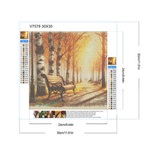 Load image into Gallery viewer, Diamond Painting - Full Round - Maple forest park (30*30CM)
